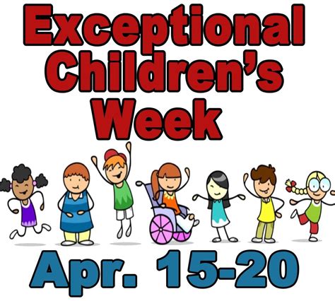 Exceptional Children's Calendar Image