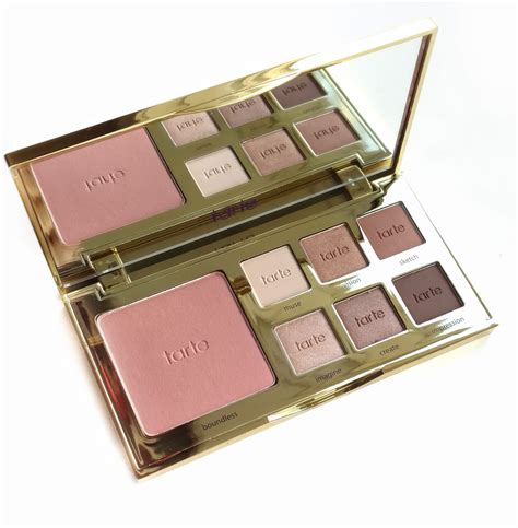 A compact eye and cheek palette with various shades