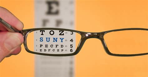 Eye chart for nearsightedness