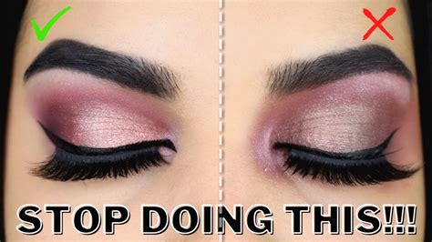 Common eyeshadow mistakes to avoid