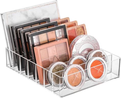 A system for organizing eyeshadow palettes