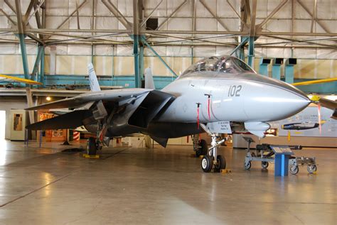 F-14 Tomcat in a hangar