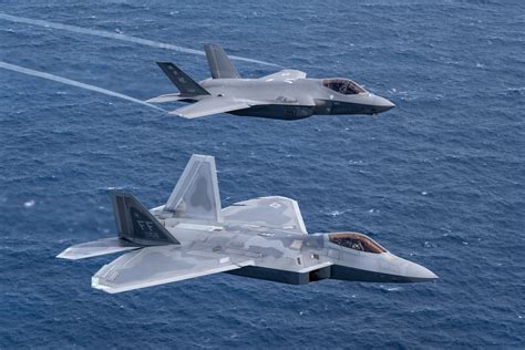 F-22 in flight