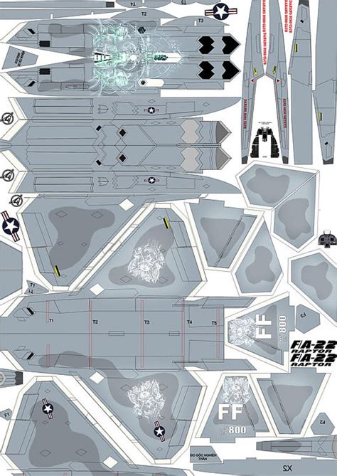 F-22 Raptor Model Decals