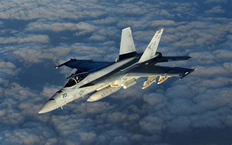 F/A-18E/F Super Hornet on an aircraft carrier