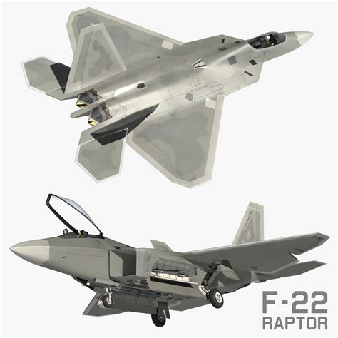 F-22 Model with Animated Parts