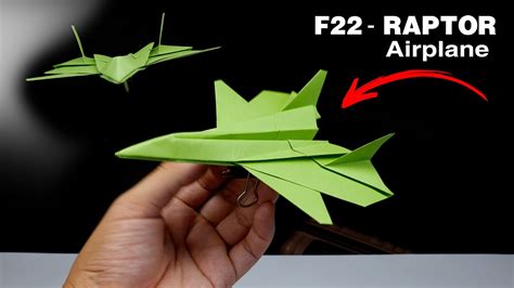 F22 Paper Airplane from Above