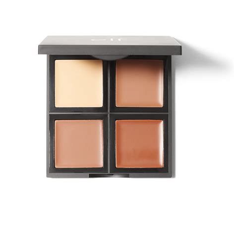 A face palette cream compact with multiple shades