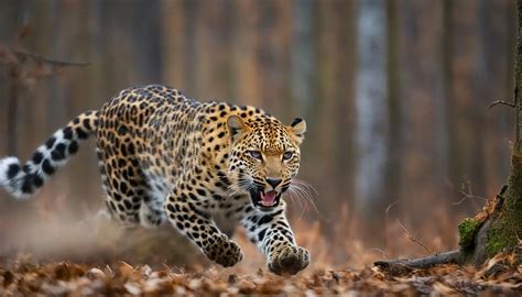 Terrain, subspecies, and prey type can affect leopard running speed