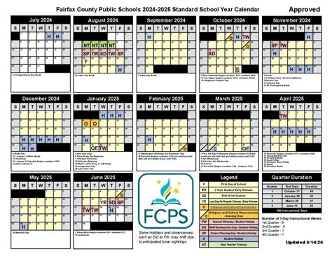 Fairfax County Schools Academic Year Structure