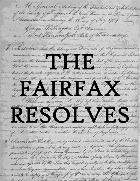 Fairfax Resolves Document