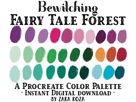 Fairy color palette examples