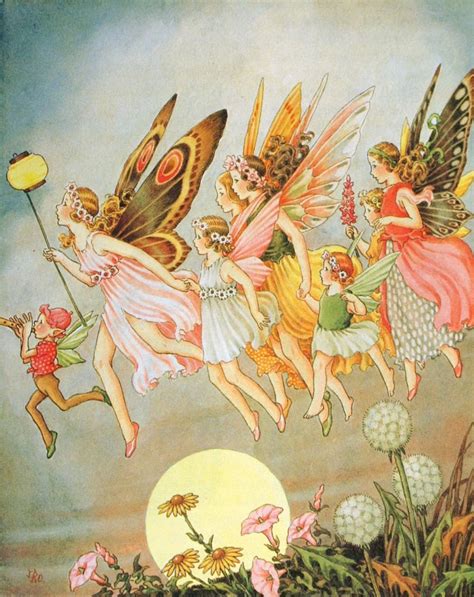 Illustrations of fairies from folklore