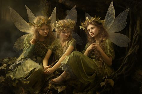 Illustration of fairies from medieval times