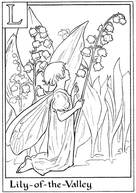 Fairy valley coloring page