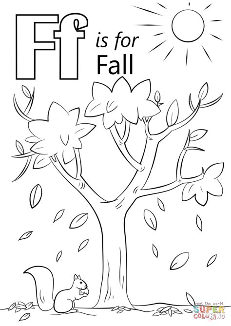 Fall Coloring Pages for Preschoolers