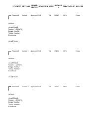 Fall Semester Academic Calendar