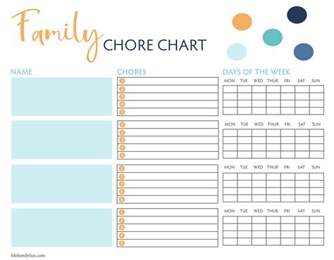 Family Chore Chart