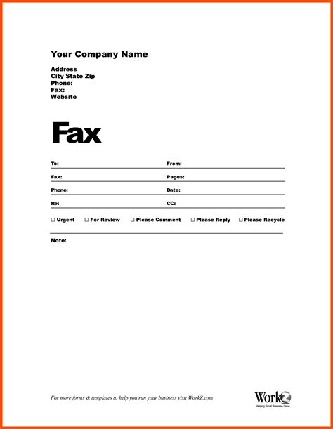 Fax Cover Sheet Best Practices