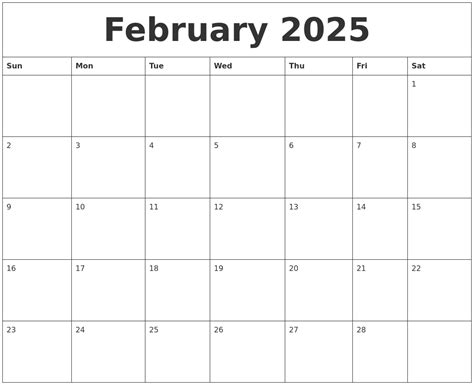 February 2025 calendar app