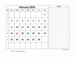 February 2025 Calendar with Appointments