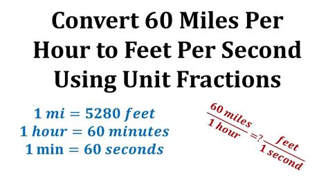 Feet to Miles Conversion Examples