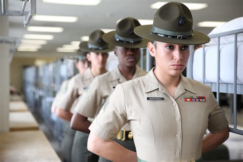 Female Marine in uniform