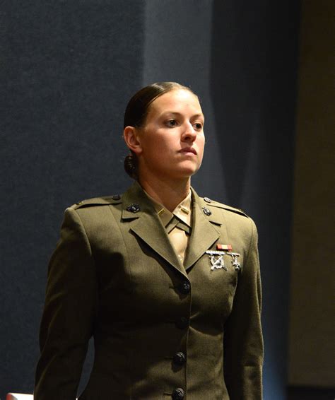 Female Marine officer