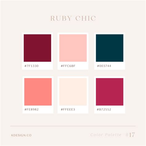 Feminine color palette 6