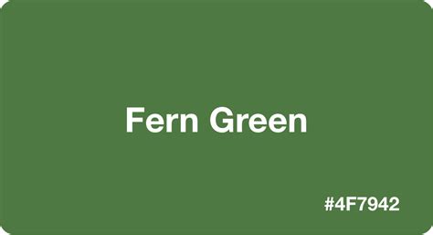 Fern green color palette