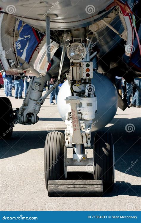 Landing gear of a fighter jet