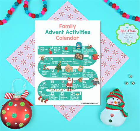 Fillable Advent Calendars for Families