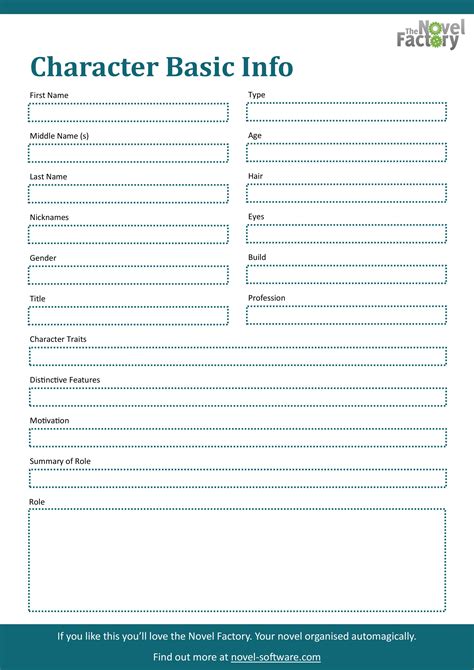 Filling Out Character Sheet