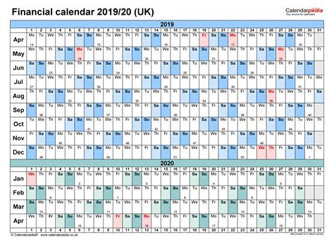 Financial Calendar Image