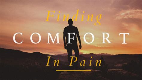 Finding Comfort and Support