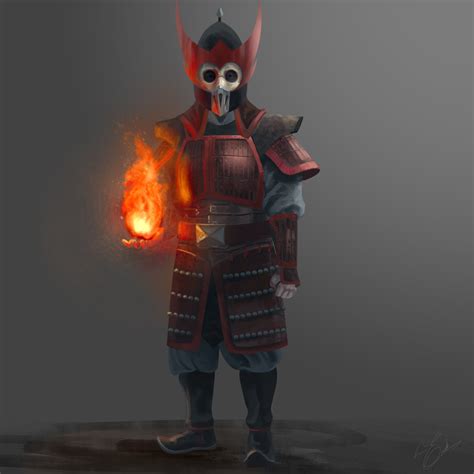 Fire Nation armor concept art