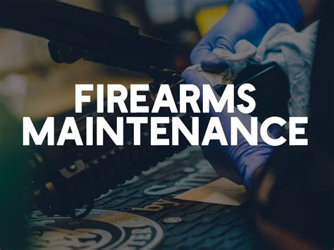 Firearm maintenance and storage