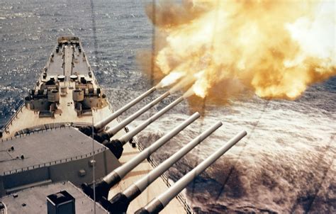 Firing Battleship Guns