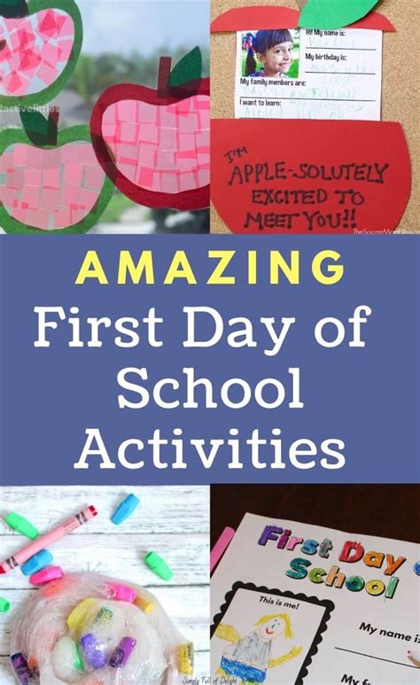 First day of school activities