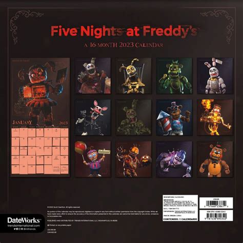 Five Nights at Freddy's Calendar