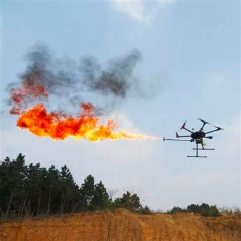 Flame thrower drone applications