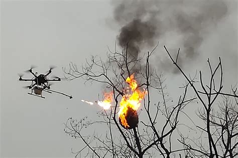 Flamethrower Drones Search and Rescue