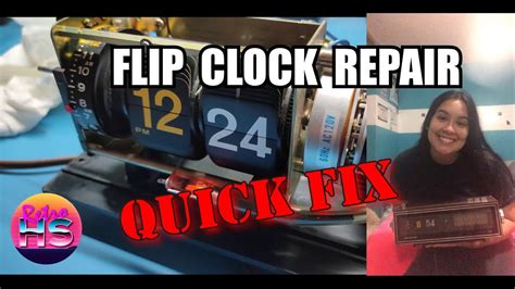 Flip clock maintenance