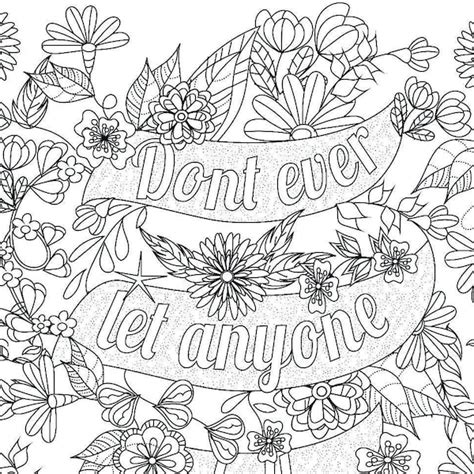 Flower coloring pages for depression