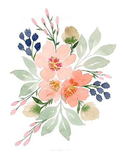 Flower printable art designs for gifts