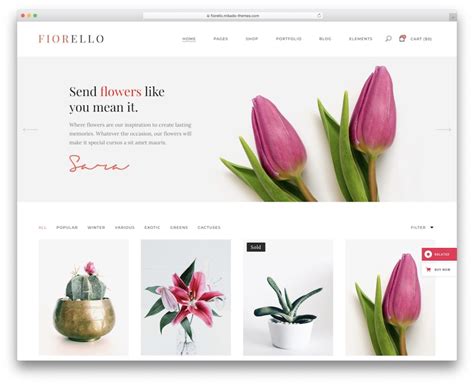 Flower Templates for Web Design