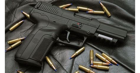 The FN Five-Seven pistol features a new trigger system and improved ergonomics