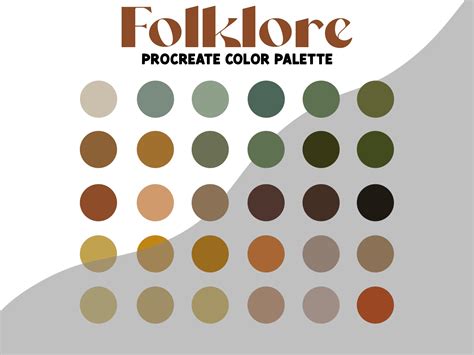 Folklore color palette inspiration