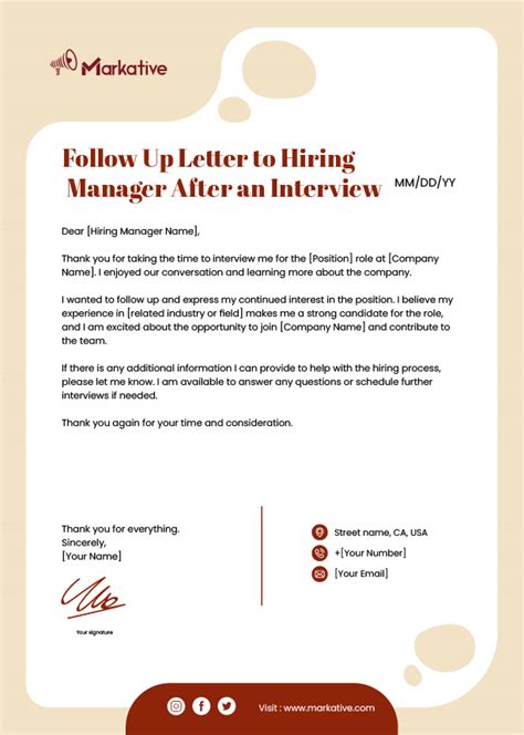 Following up with the hiring manager