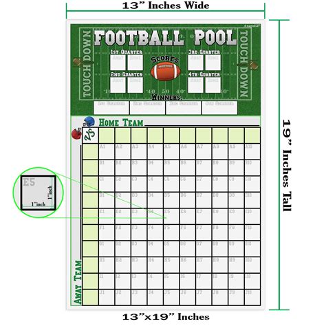 Designing a Football Squares Template